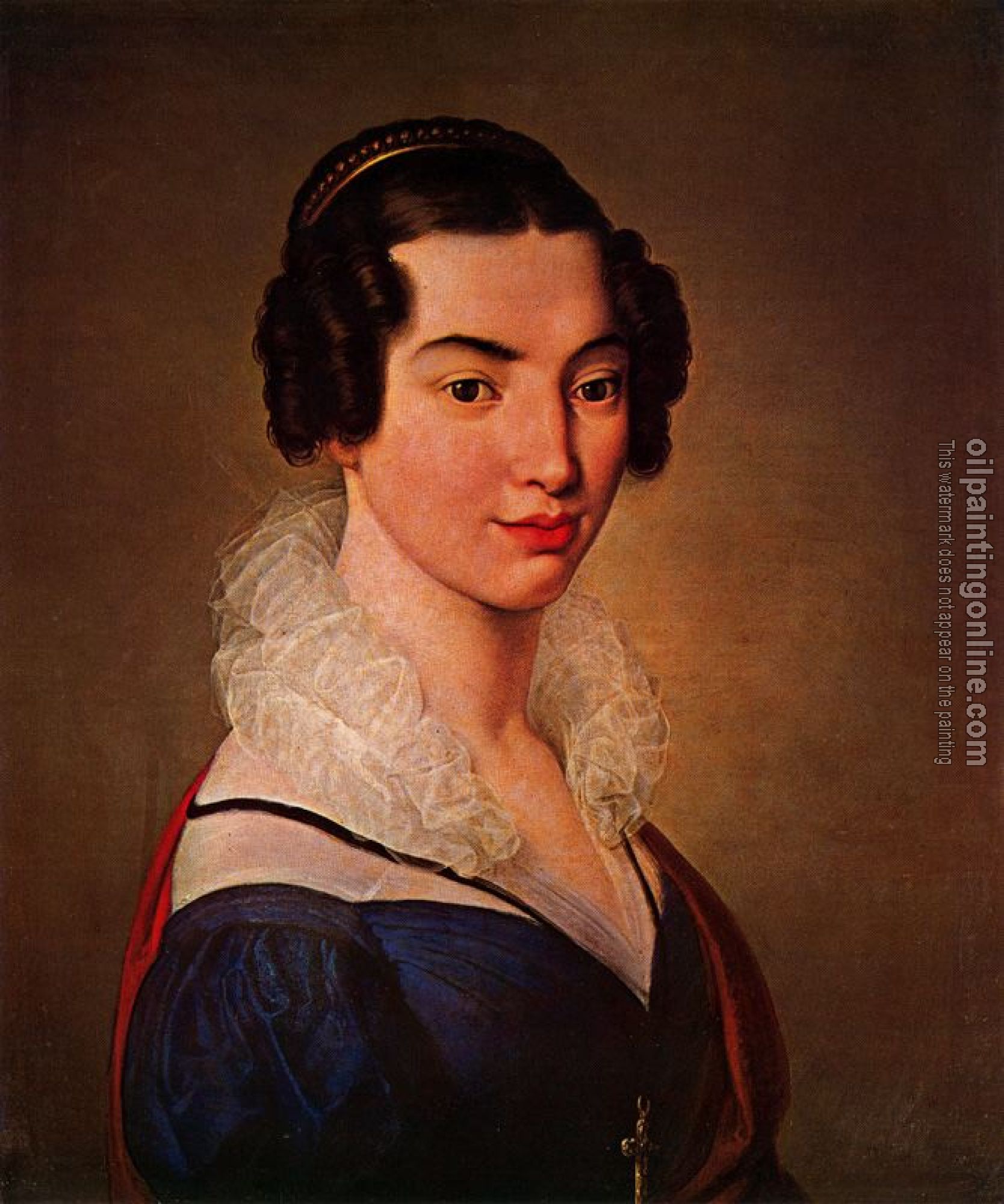Francesco Hayez - Portrait of Antonietta Vitali Sola